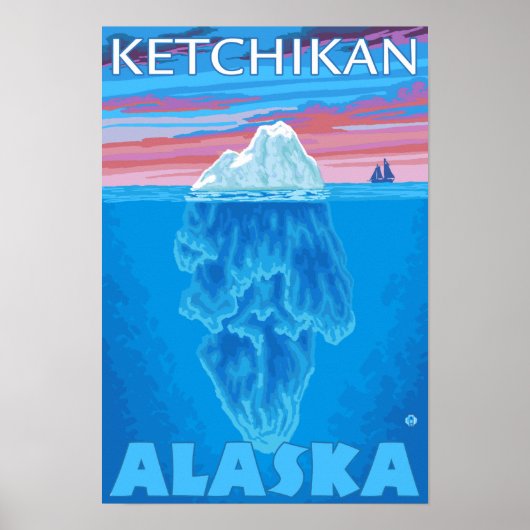 Querstrecke Iceberg - Ketchikan, Alaska Poster (Vorne)