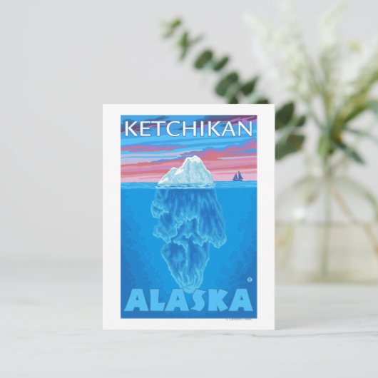 Querstrecke Iceberg - Ketchikan, Alaska Postkarte (Stehend Vorderseite)