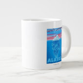 Querstrecke Iceberg - Petersburg, Alaska Jumbo-Tasse (Vorderseite Rechts)