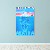 Querstrecke Iceberg - Seldovia, Alaska Leinwanddruck (Insitu (Holzboden))
