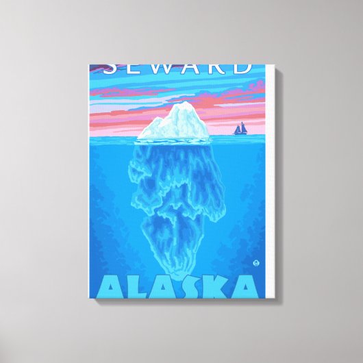 Querstrecke Iceberg - Seward, Alaska Leinwanddruck (Vorderseite)