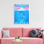 Querstrecke Iceberg - Seward, Alaska Leinwanddruck (Insitu (Wohnzimmer))