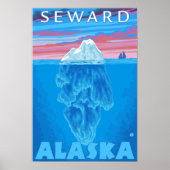 Querstrecke Iceberg - Seward, Alaska Poster (Vorne)