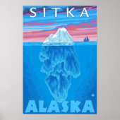 Querstrecke Iceberg - Sitka, Alaska Poster (Vorne)