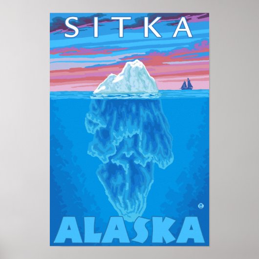 Querstrecke Iceberg - Sitka, Alaska Poster (Vorne)