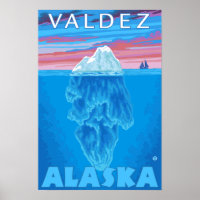 Querstrecke Iceberg - Valdez, Alaska