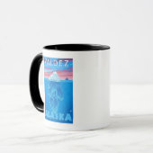 Querstrecke Iceberg - Valdez, Alaska Tasse (Vorderseite Links)