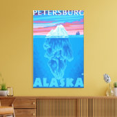 Querverbindung Iceberg - Petersburg, Alaska Leinwanddruck (Insitu (Wohnzimmer))