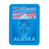 Querverbindung Iceberg - Petersburg, Alaska Magnet (Vertikal)