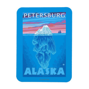 Querverbindung Iceberg - Petersburg, Alaska Magnet