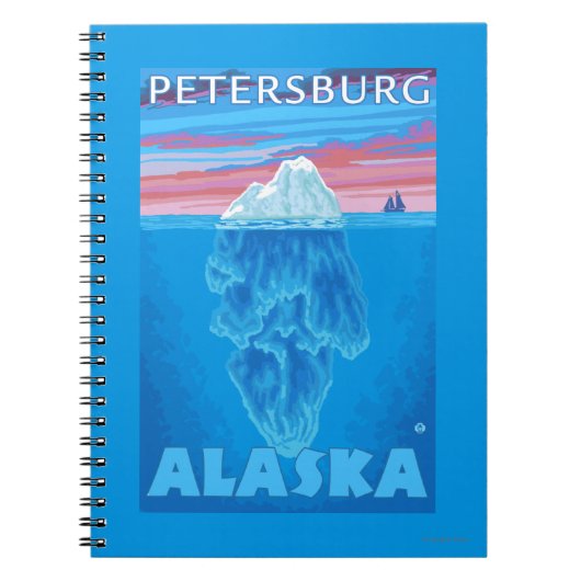 Querverbindung Iceberg - Petersburg, Alaska Notizblock (Vorderseite)