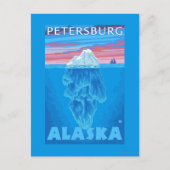 Querverbindung Iceberg - Petersburg, Alaska Postkarte (Vorderseite)