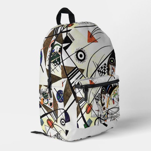 Querverbindung - Kandinsky Bedruckter Rucksack (Rückseitige Ecke links)