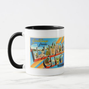 QuerVintage Reise-Andenken stadt-Michigans MI Tasse