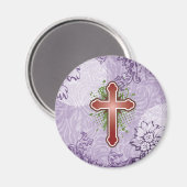 Querweiche Drehknopf rotes massives Bg Magnet (Vorderseite/Rückseite)