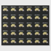 Quesa-Dillo Funny Quesadilla Pun Dark BG Geschenkpapier (Flach)