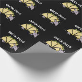 Quesa-Dillo Funny Quesadilla Pun Dark BG Geschenkpapier (Ecke)