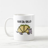 Quesa-Dillo Funny Quesadilla Pun Kaffeetasse (Links)