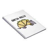 Quesa-Dillo Funny Quesadilla Pun Notizblock (Rechte Seite)