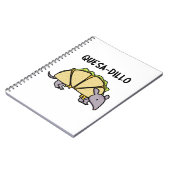 Quesa-Dillo Funny Quesadilla Pun Notizblock (Linke Seite)