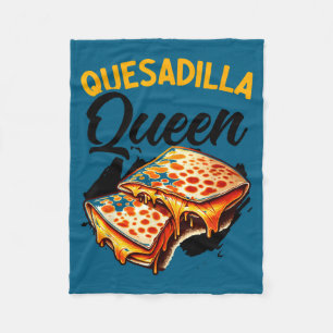 Quesadilla-Königin mexikanisches Essen Cinco de Ma Fleecedecke