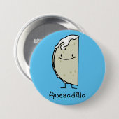 Quesadilla-Mexikaner gegrillte Tortilla mit Käse Button (Vorne & Hinten)