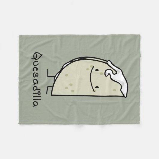 Quesadilla-Mexikaner gegrillte Tortilla mit Käse Fleecedecke (Vorderseite (Horizontal))