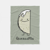 Quesadilla-Mexikaner gegrillte Tortilla mit Käse Fleecedecke (Vorderseite)