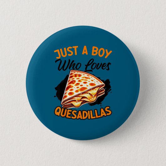 Quesadilla mexikanisches Essen Mexiko Cinco de May Button (Vorderseite)