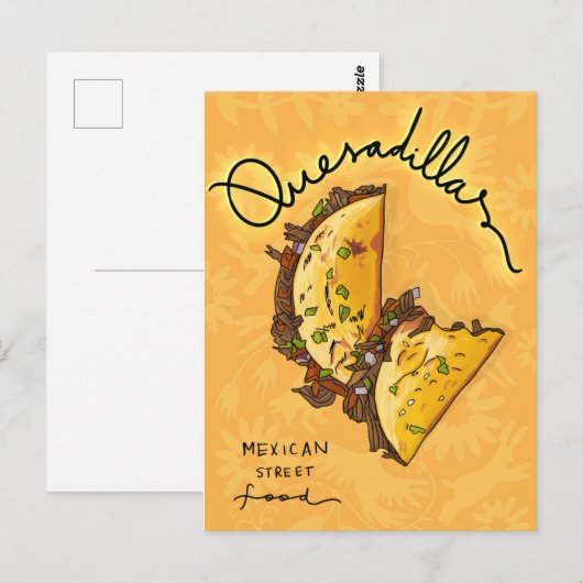 Quesadillas Postkarte (Vorne/Hinten)