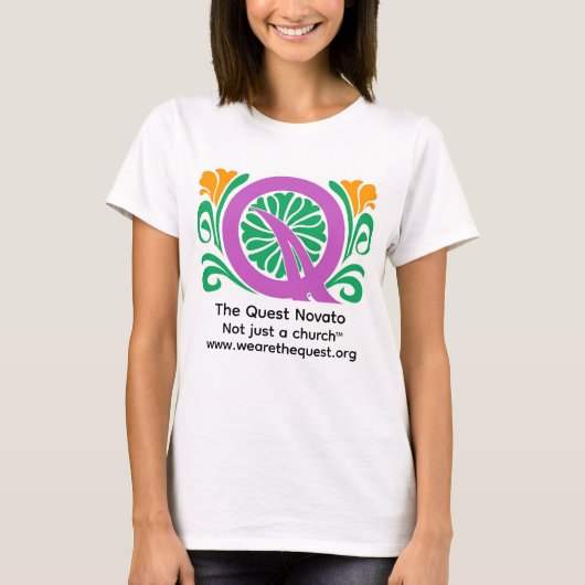 Quest Blumenfarben T-Shirt (Vorderseite)