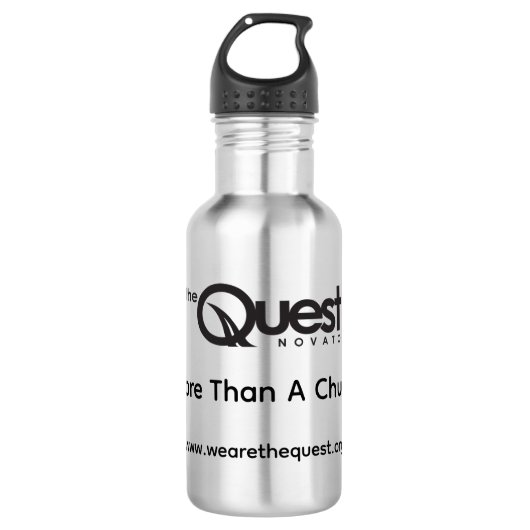 Quest Edelstahl-Wasserflasche Edelstahlflasche (Vorderseite)