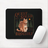 Quest Fantasy Squad Broccoli Funny Cat Mousepad (Mit Mouse)