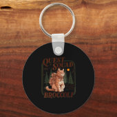 Quest Fantasy Squad Broccoli Funny Cat Schlüsselanhänger (Vorderseite)