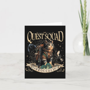 Quest Fantasy Squad Broccoli Kitten Funny Cat Karte