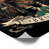 Quest Fantasy Squad Broccoli Kitten Funny Cat Poster (Ecke)