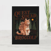 Quest Fantasy Squad Brokkoli Lustige Katze  Karte (Vorderseite)