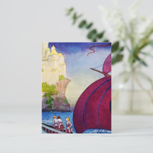 "Quest for the Grail" von Thomas Mackenzie Postkarte (Stehend Vorderseite)