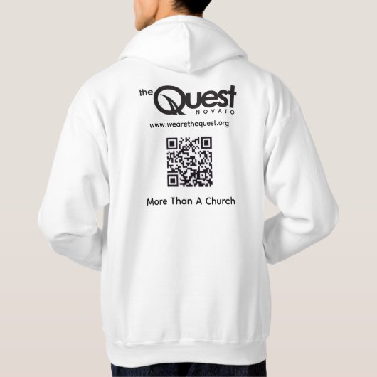 Quest Hoodie with Logo and QR Code (Rückseite)