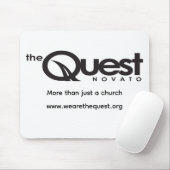 Quest Logo-Mauspad Mousepad (Mit Mouse)