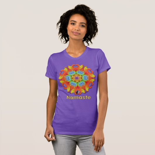 Quest Namaste Kaleidoskop T-Shirt (Vorne ganz)