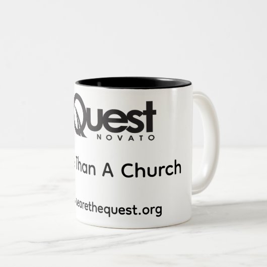 Quest-Tasse Zweifarbige Tasse (VorderseiteRechts)