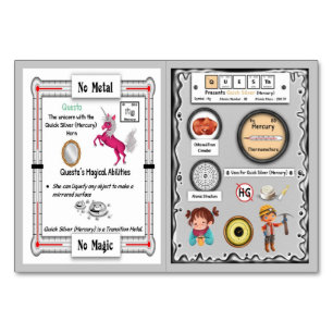 Questa - Handelskarte für Quecksilber-Horn Tischnummer