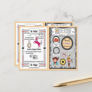 Questa - Mercury Horn Unicorn Game Card Postkarte