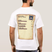 Questgeber-Tee – Pixel-Style Vibes Only T-Shirt (Rückseite)