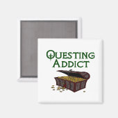 Questing Addict Magnet (Vorderseite/Rückseite)