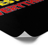 Question Everything Bold Tygraphy Graphic  Poster (Ecke)