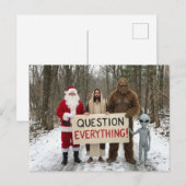 Question Everything Postcard Postkarte (Vorne/Hinten)