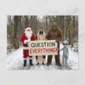 Question Everything Postcard Postkarte (Vorderseite)