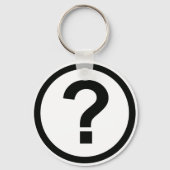 Question Mark Keychain Schlüsselanhänger (Vorderseite)